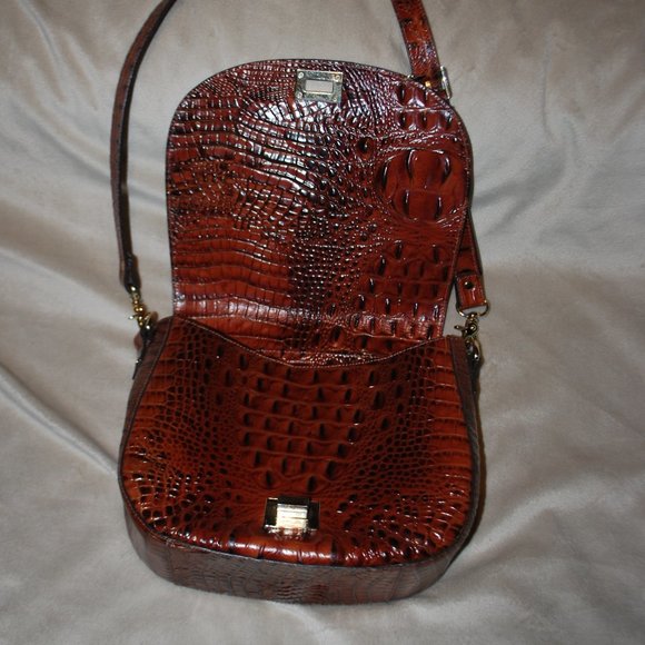 Brahmin Pecan Large Saddle Bag - Picture 4 of 11